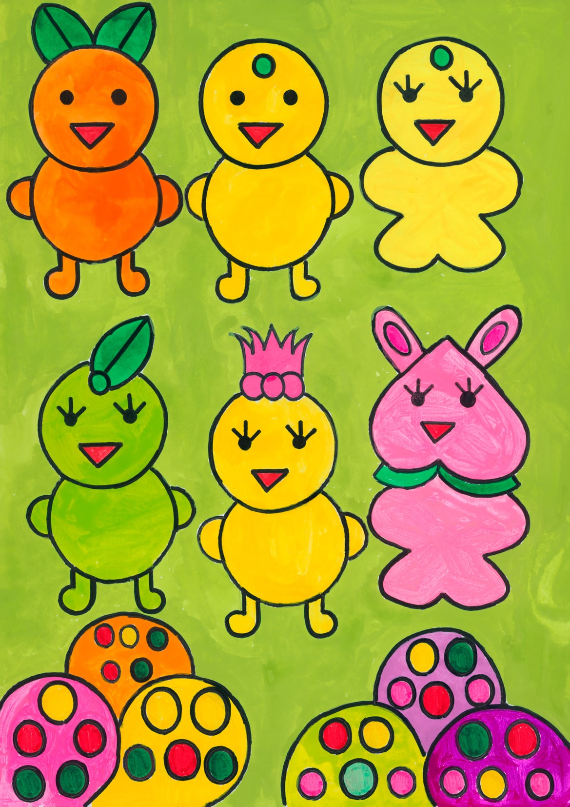 ブラッドくん.グレフルくん ゆずチャン.すだちチャン パインの長女のパピコさん ラビットのピーチン